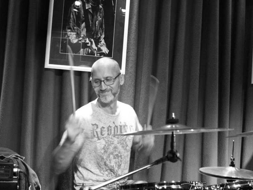 Blaž Gregorin — playing drums